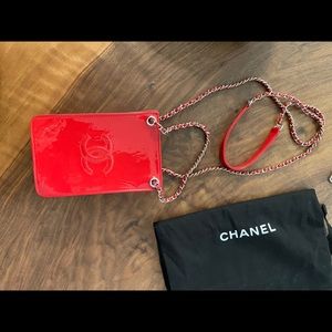 SOLD - Chanel phone holder and woc